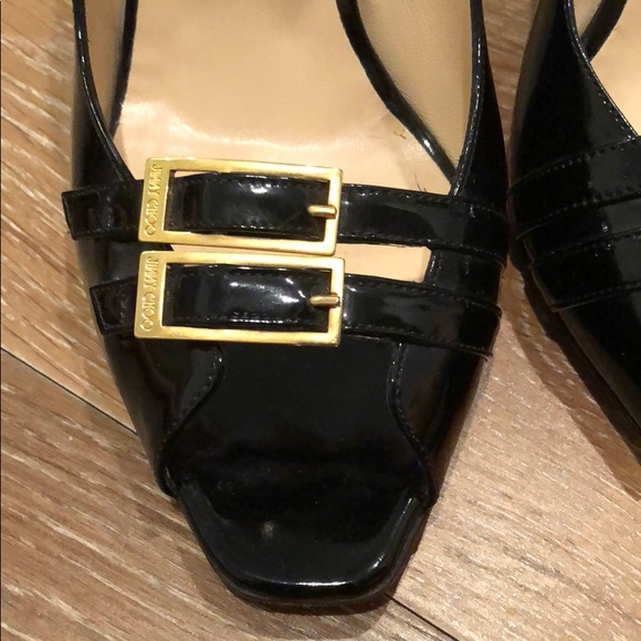 Jimmy Choo patent leather peep-toe pumps - Picture 4 of 5